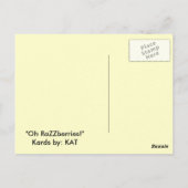 ラズベリーはがき ポストカード (裏面)