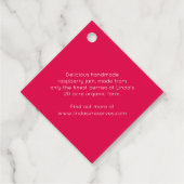 ラズベリーは赤いジャム瓶の食品ラベルを保存する フェイバータグ (裏面)