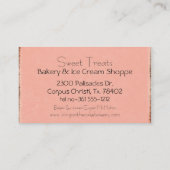 ラズベリーアイスクリームサンデ 名刺 (裏面)