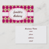 ラズベリーアーガイル名刺 名刺 (正面/裏面)