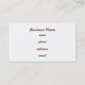 ラズベリーアーガイル名刺 名刺 (裏面)