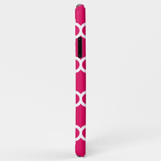 ラズベリーウィットモロッコド#5ネイビー3イニシャルモノグラム Case-Mate iPhoneケース (裏面/右)