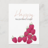 ラズベリーウォーターカラーイラストレーション ポストカード (正面)