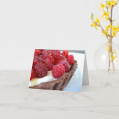 ラズベリーカルダモンのカスタマイズ鋭いメッセージカード- カード (黄色い花)