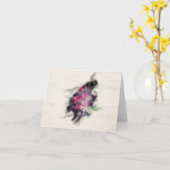 ラズベリーカード カード (黄色い花)