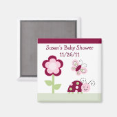 ラズベリーガーデン/ Ladybugベビーシャワーマグネット マグネット (正面/裏面)