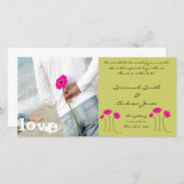 ラズベリーガーベラのライム保存日付 セーブザデート (正面/裏面)