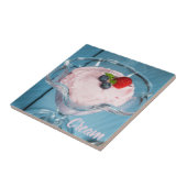 ラズベリークリームデザートとミントとフルーツのギフト タイル (側面)