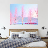 ラズベリークレメ樺の木 キャンバスプリント (インサイチュ (寝室))
