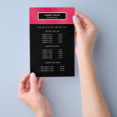 ラズベリーグリッター ブラック サロン価格とサービス チラシ (ハンドル)