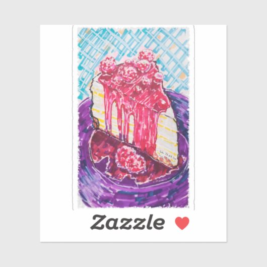 ラズベリーケーキ シール (シート)