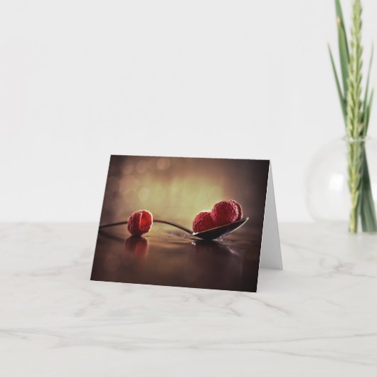 ラズベリーサンライズ空白のノートカード カード (正面)