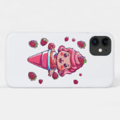 ラズベリーシャーベット かわいい Case-Mate iPhoneケース (裏面(横))