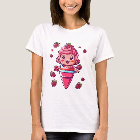 ラズベリーシャーベット かわいい Tシャツ (正面)