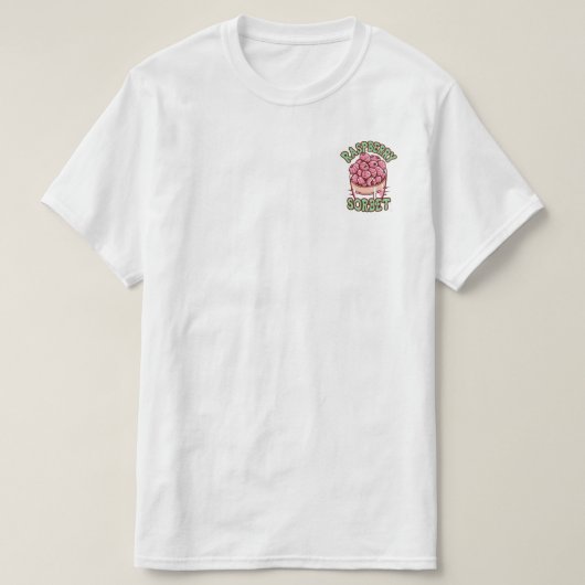 ラズベリーシャーベット Tシャツ (デザイン正面)