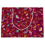 ラズベリージャコビーン模様 ラージペーパーバッグ (正面)