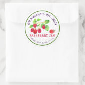 ラズベリージャムで作ったおばあちゃんのキッチン ラウンドシール (バッグ)