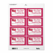 ラズベリージャムパーソナライズされたリザーブラベルfor Jars ラベル (フルシート)