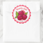 ラズベリージャムラベル ラウンドシール (バッグ)
