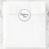 ラズベリージャムラベル ラウンドシール (バッグ)