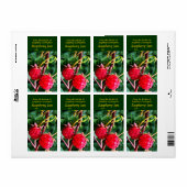 ラズベリージャムラベル ラベル (フルシート)