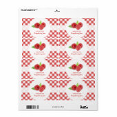 ラズベリージャムラベル ラベル (フルシート)