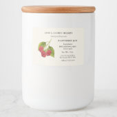 ラズベリージャムラベル（成分リスト付き） フードラベル (正面)