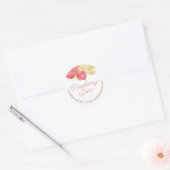 ラズベリージャム水カラークラシックラウンドステッカー ラウンドシール (封筒)