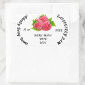 ラズベリージャム 保存用パーソナライズ クラシックラベル 長方形シール (バッグ)