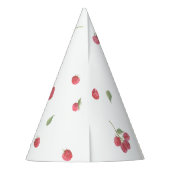 ラズベリースイートベリーファースト誕生日 パーティーハット (裏面)
