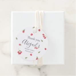 ラズベリースウィートベリーファースト誕生日パーティー フェイバータグ