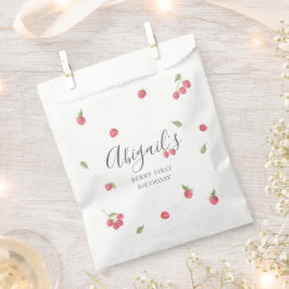 ラズベリースウィートベリーファースト誕生日パーティー フェイバーバッグ