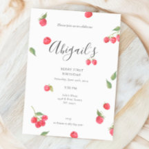 ラズベリースウィートベリーファースト誕生日パーティー