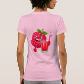 ラズベリースムージーのキャラクター Tシャツ (裏面)