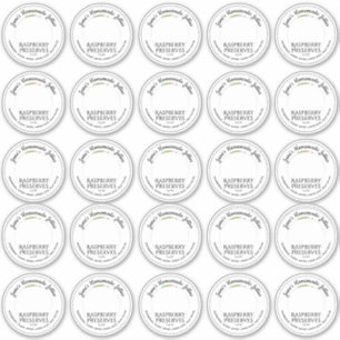 ラズベリーゼリー2.5インチワイドマウスメイスンジャーのふた シール