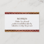 ラズベリーチーズケ結婚ークベーカリーイベントベーキング 名刺 (裏面)