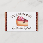ラズベリーチーズケ結婚ークベーカリーイベントベーキング 名刺 (正面)
