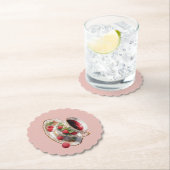 ラズベリーティーカップコースター ペーパーコースター (インサイチュ)