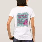 ラズベリーティール華やかフィットネス&栄養 Tシャツ (裏面)