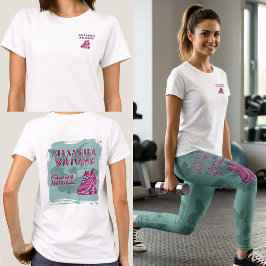 ラズベリーティール華やかフィットネス&栄養 Tシャツ