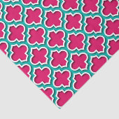 ラズベリーティール（緑がかった色）ホワイトモロッコクローバー#5DS 薄葉紙 (詳細)