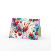 ラズベリーノートカードのエッセンス