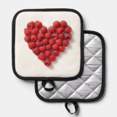ラズベリーハート 鍋敷き (正面/裏面)