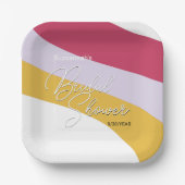 ラズベリーバイオレットハニーストリームカスタム ペーパープレート (正面)