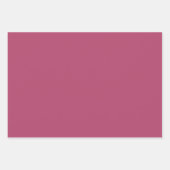 ラズベリーバラ無地のカラー ラッピングペーパーシート (正面3)