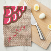 ラズベリーバーラッププリントキッチンタオル キッチンタオル (四つ折り)