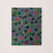 ラズベリーパターン2 ジグソーパズル (縦)