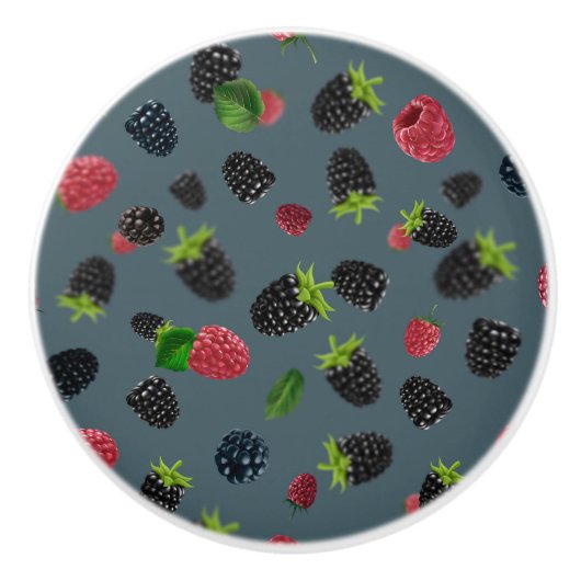 ラズベリーパターン2 セラミックノブ (正面)