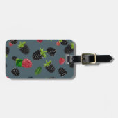 ラズベリーパターン2 ラゲッジタグ (正面横)