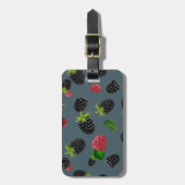 ラズベリーパターン2 ラゲッジタグ (正面縦)